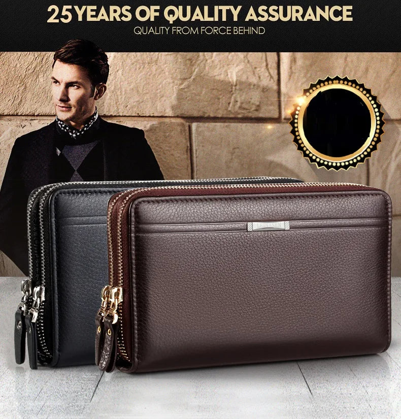 Sac à main d'affaires en cuir PU pour hommes