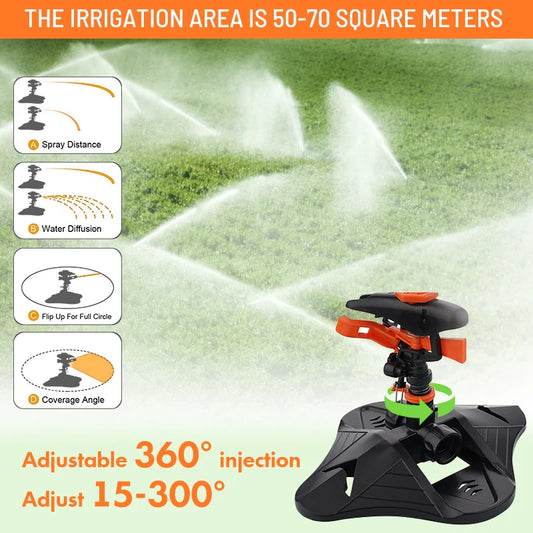 Arroseurs d'eau d'irrigation de jardin rotatifs automatiques