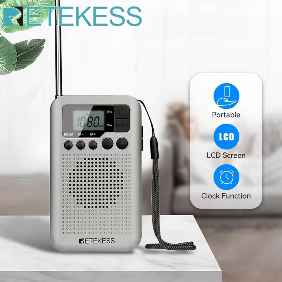 Mini Radio AM FM LCD Affichage