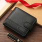 Portefeuille en cuir Pu souple pour hommes